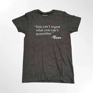 patrick. Beer No Regret Cotton Graphic T-Shirt Adult Small Funny Humorous